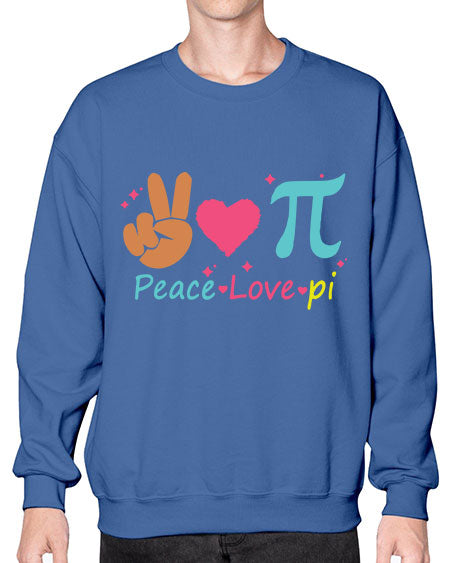peace love pi 30# - pi- Sweatshirt - Crew