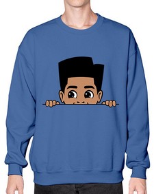 peekaboo boy 18# - black boys or men- Sweatshirt - Crew