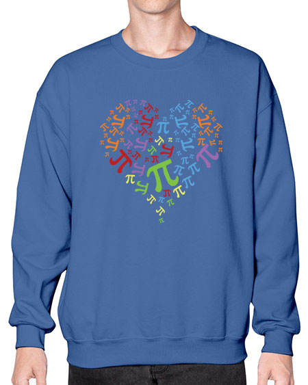 pi design 25# - pi- Sweatshirt - Crew
