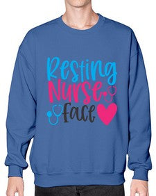 resting nurse face Style 1354# - nurse- Sweatshirt - Crew