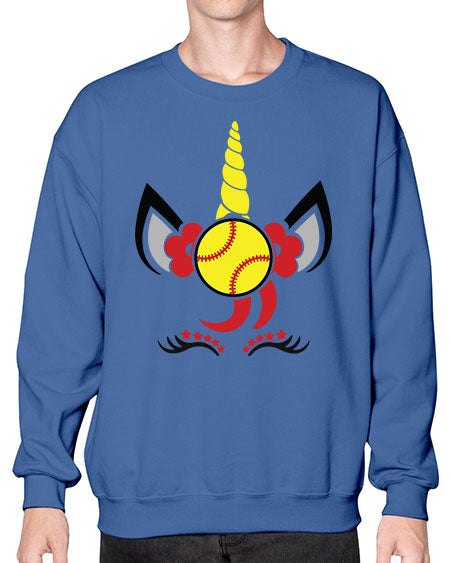 softball unicorn 401# - softball- Sweatshirt - Crew