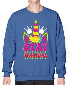 stay magical 425# - unicorn- Sweatshirt - Crew