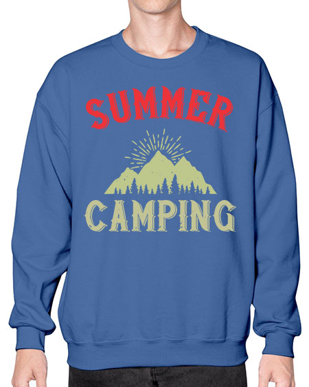 summer camping  82# - summer- Sweatshirt - Crew