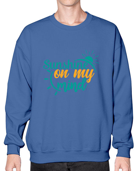 sunshine on my mind Style 72# - summer- Sweatshirt - Crew