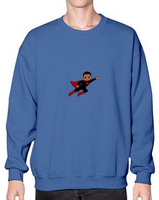 super kid 16# - black boys or men- Sweatshirt - Crew