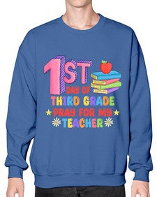 third day of third Grade 944# - third grade- Sweatshirt - Crew
