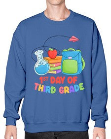 third day of third Grade 945# - third grade- Sweatshirt - Crew