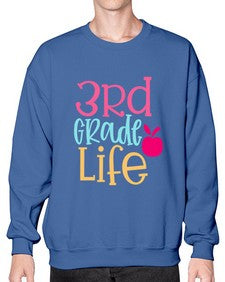 third grade life design 966# - third grade- Sweatshirt - Crew