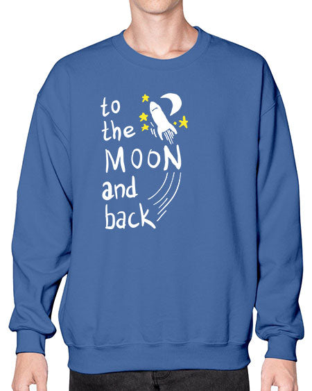to the moon and back 9# - moon- Sweatshirt - Crew