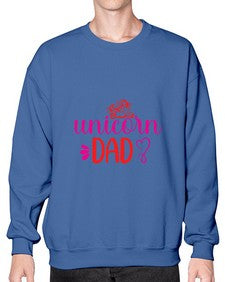 unicorn dad 453# - unicorn- Sweatshirt - Crew