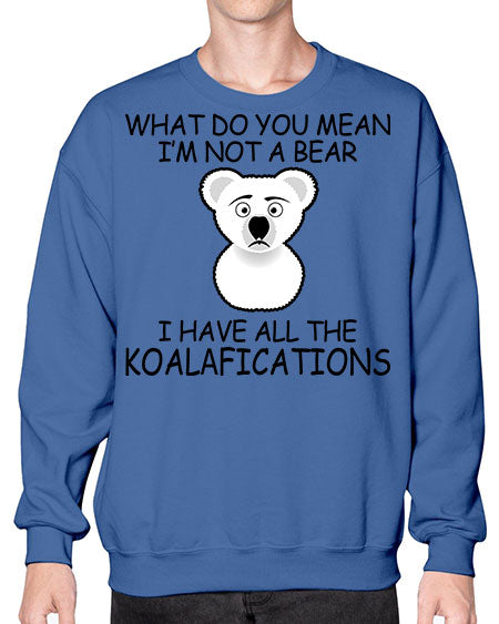 what do you mean im not a bear 287# - bears - animals- Sweatshirt - Crew