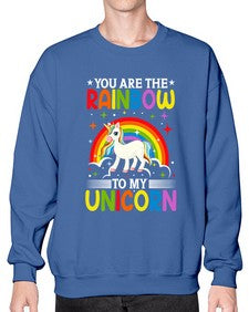 you are the rainbow to my unicorn 562# - unicorn- Sweatshirt - Crew