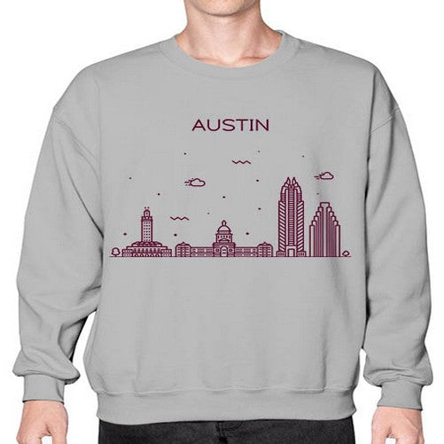 AustinTX 380# - cities- Sweatshirt - Crew