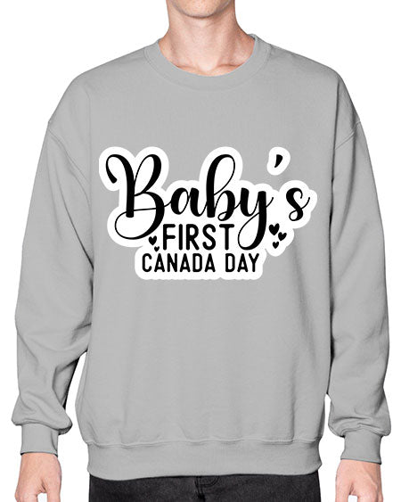 Baby s First Canada Day 275# - baby- Sweatshirt - Crew