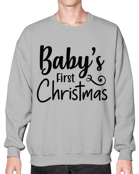 Babys First Christmas 277# - baby- Sweatshirt - Crew