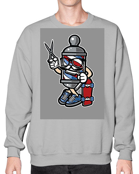 Barber Skater589# - barber- Sweatshirt - Crew