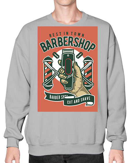 Barbershop590# - barber- Sweatshirt - Crew