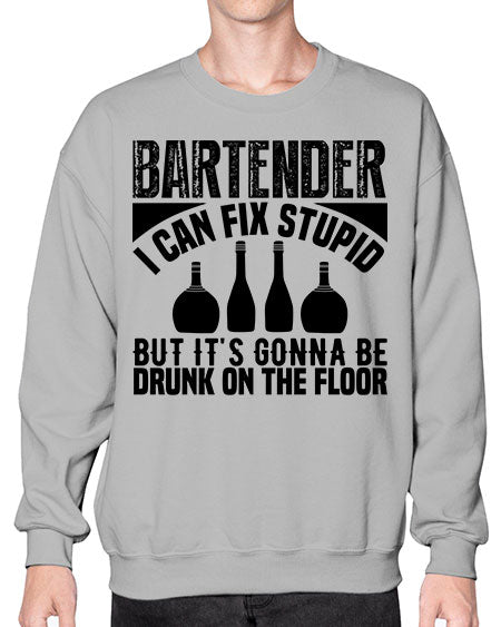 Bartender I can fix Style 54# - bartender- Sweatshirt - Crew
