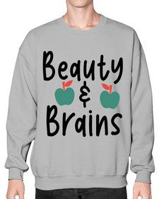 Beauty and Brains 18# - general school- Sweatshirt - Crew