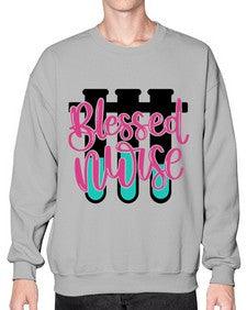 Blessed Nurse Style Style 629# - nurse- Sweatshirt - Crew