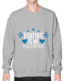 Boating is my valentine 4# - boats- Sweatshirt - Crew