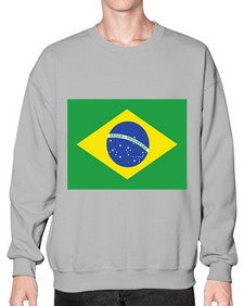 Brazil 488# - world flags- Sweatshirt - Crew