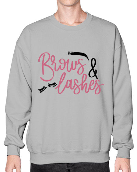 Brows Lashes Style 122# -makeup Sweatshirt - Crew