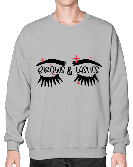Brows Lashes Style 123# -makeup Sweatshirt - Crew