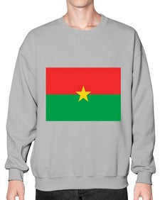 Burkina Faso 522# - world flags- Sweatshirt - Crew