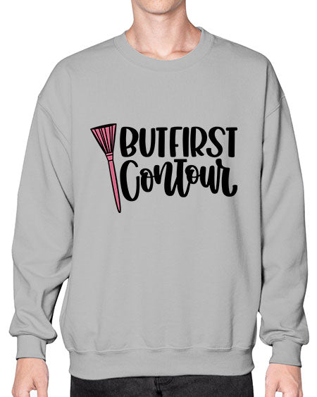 But First Contour Style 120# -makeup Sweatshirt - Crew