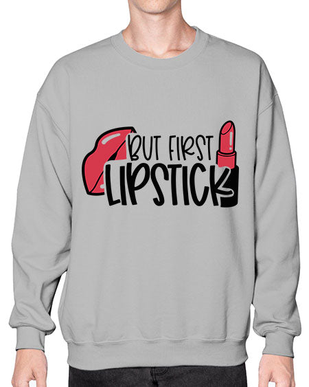 But First Lipstick Style 119# -makeup Sweatshirt - Crew