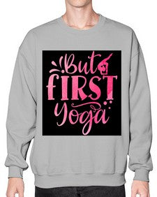 But First Yoga  188# - yoga- Sweatshirt - Crew