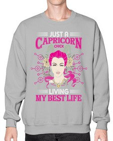 Capricorn chick 193# - capricorn- Sweatshirt - Crew