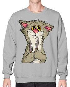 Cat 44# - cartoon animals- Sweatshirt - Crew
