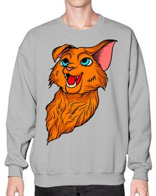 Cat 51# - cartoon animals- Sweatshirt - Crew