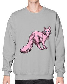 Cat 55# - cartoon animals- Sweatshirt - Crew