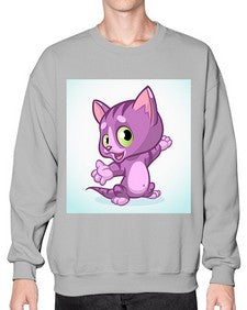 Cat 58# - cartoon animals- Sweatshirt - Crew