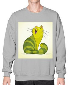 Cat 63# - cartoon animals- Sweatshirt - Crew