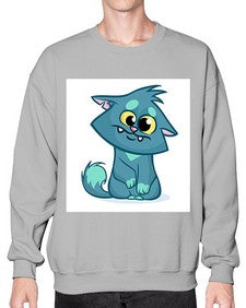 Cat 64# - cartoon animals- Sweatshirt - Crew