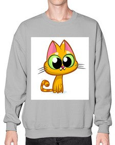 Cat 66# - cartoon animals- Sweatshirt - Crew