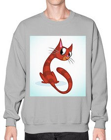 Cat 67# - cartoon animals- Sweatshirt - Crew