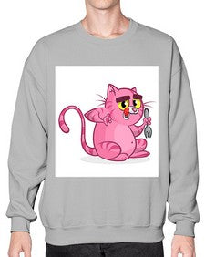 Cat 71# - cartoon animals- Sweatshirt - Crew