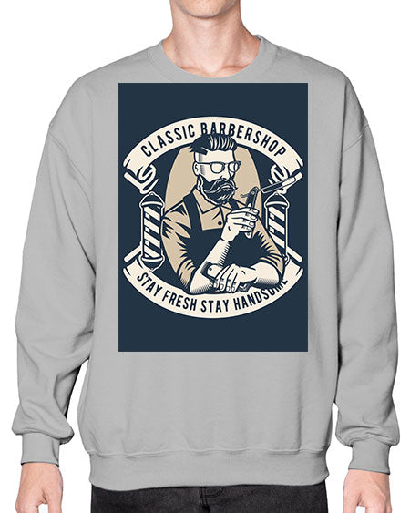 Classic Barber Shop657# - barber- Sweatshirt - Crew