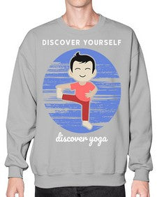 Discover Yourself Discover Yoga 199# - yoga- Sweatshirt - Crew