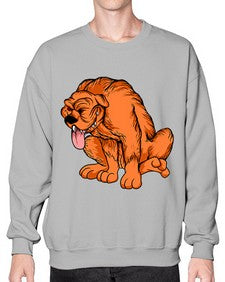 Dog 100# - cartoon animals- Sweatshirt - Crew