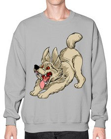 Dog 96# - cartoon animals- Sweatshirt - Crew
