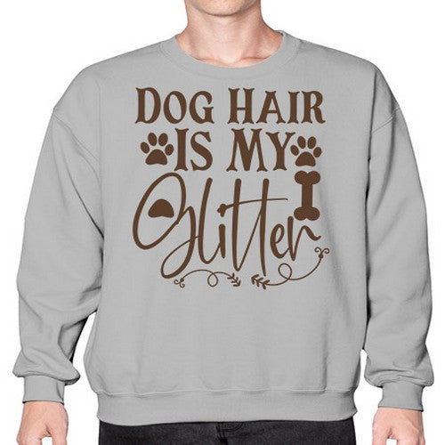 Dog Hair Is My Glitter Style 100# - dogs- Sweatshirt - Crew