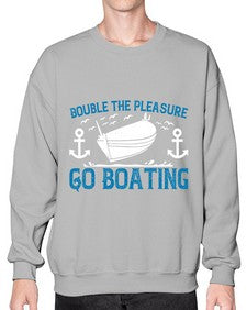 Double the Pleasure Go Boating 15# - boats- Sweatshirt - Crew