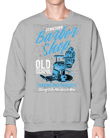 Downtown Barbershop730# - barber- Sweatshirt - Crew