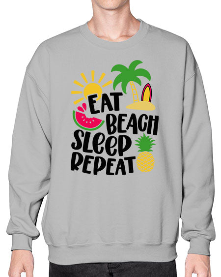 Eat Beach Sleep Repeat Style 47# - summer- Sweatshirt - Crew